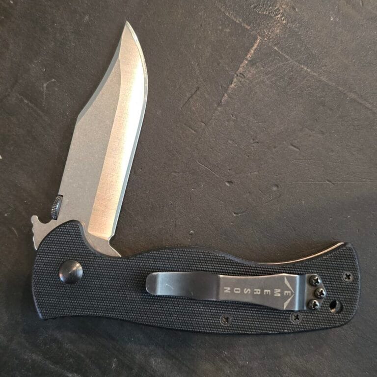 Emerson Sheepdog Bowie SF EMSHPDGRBSF (with after market custom standard v grind)
