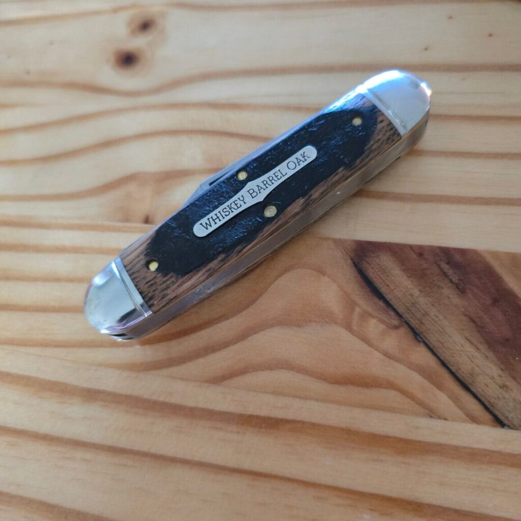 Great Eastern Cutlery #351325 Distressed Whiskey Barrel Oak PROTOTYPE knife for sale