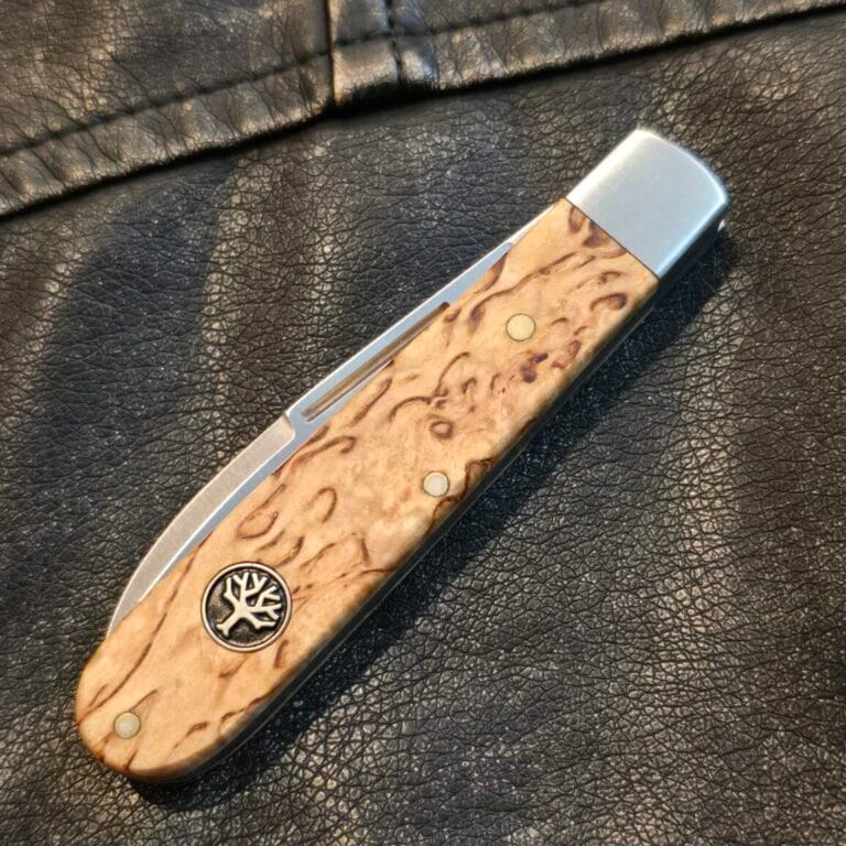 Boker Solingen Barlow Slip Joint Folding Knife in N690 and Curley Birch