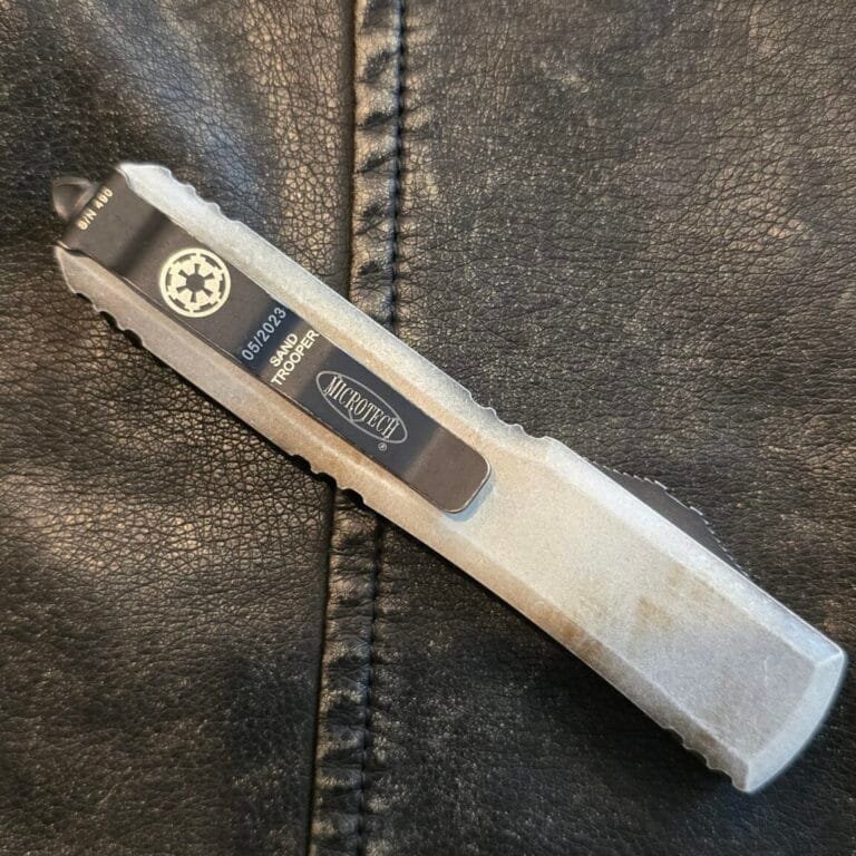 Microtech Ultratech S/E SAD Sandtrooper Deep Engraved Standard 121-1 SAD