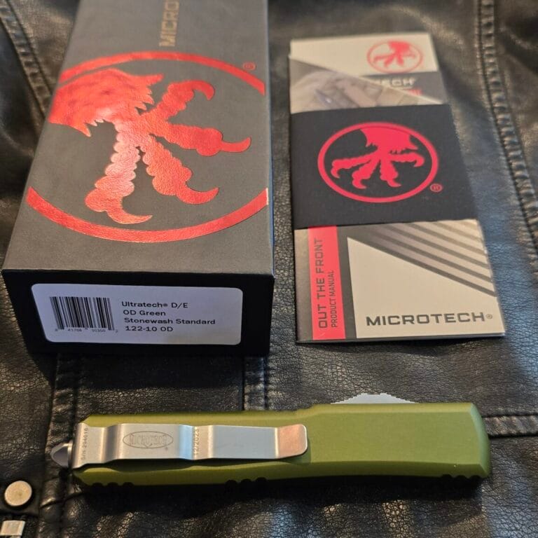 Microtech Ultratech S/E SAD Sandtrooper Deep Engraved Standard 121-1 SAD