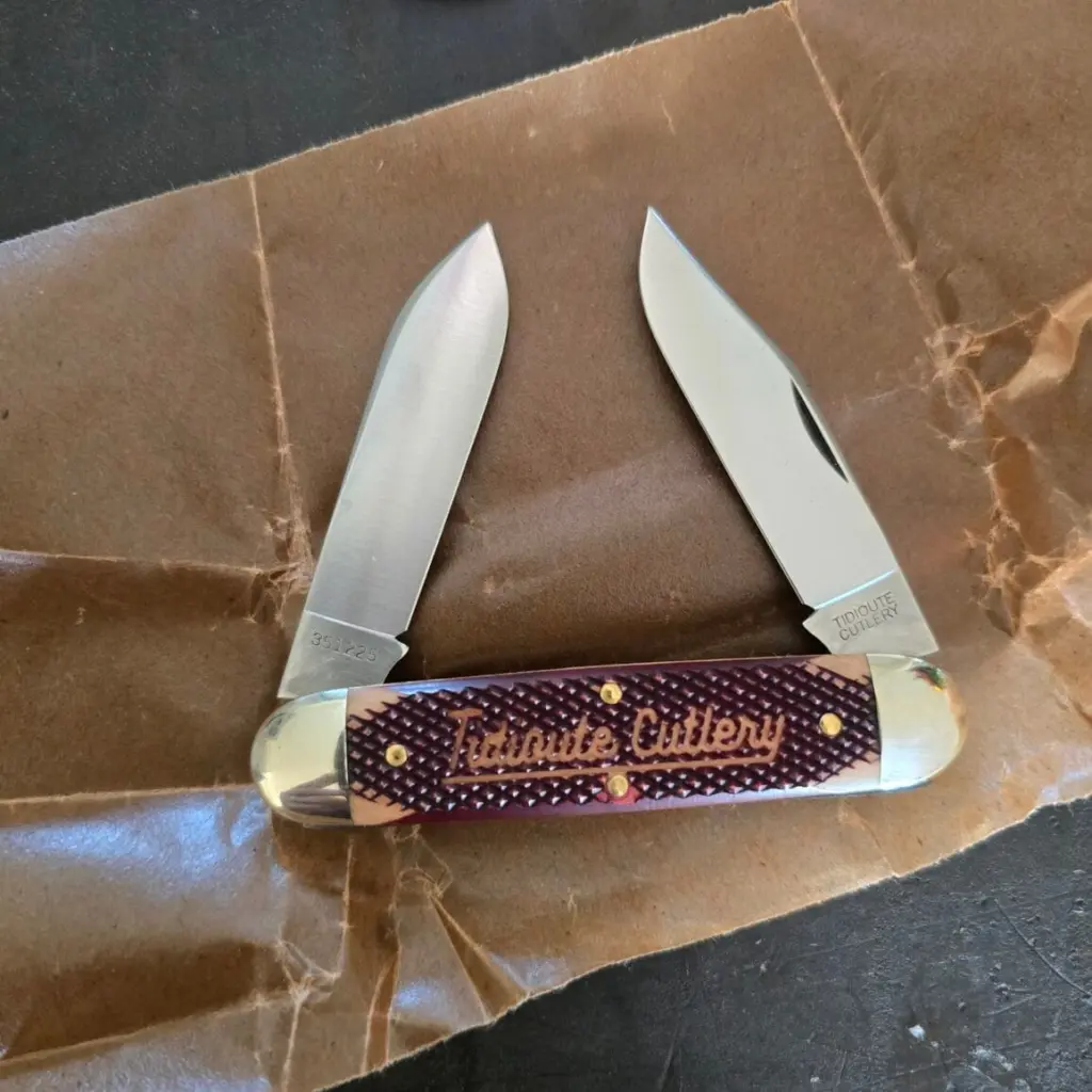 Great Eastern Cutlery #351225 Wine Checkered Richlite PROTOTYPE knife for sale