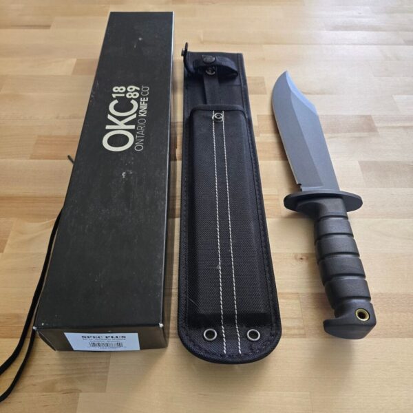 Ontario Knife USA Spec Plus SP10 Raider Bowie w/ Nylon Sheath