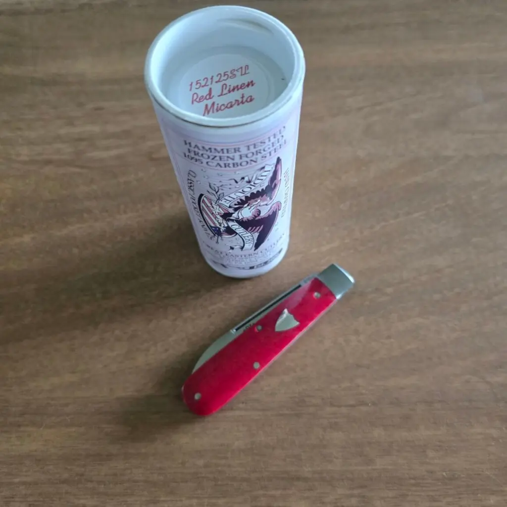 Great Eastern Cutlery #152125 STL Red Linen Micarta knife for sale