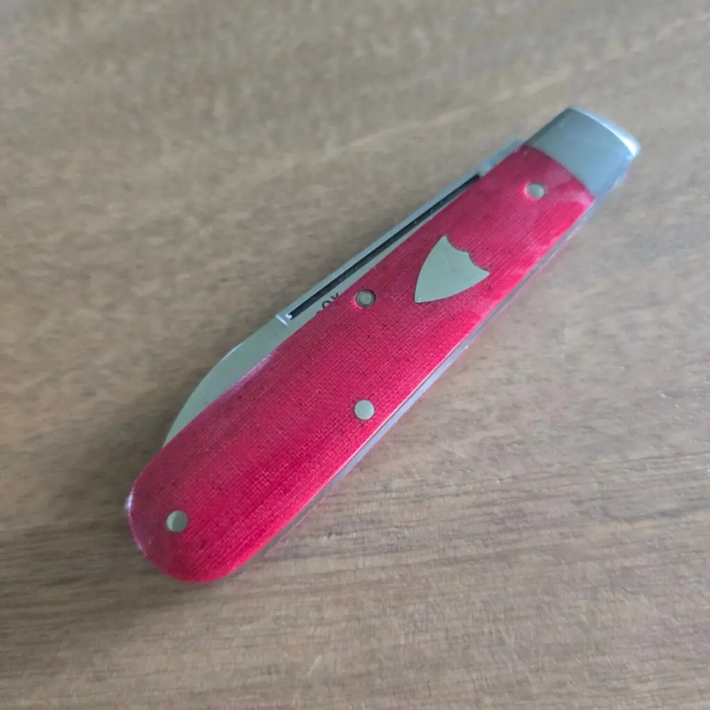 Great Eastern Cutlery #152125 STL Red Linen Micarta knife for sale