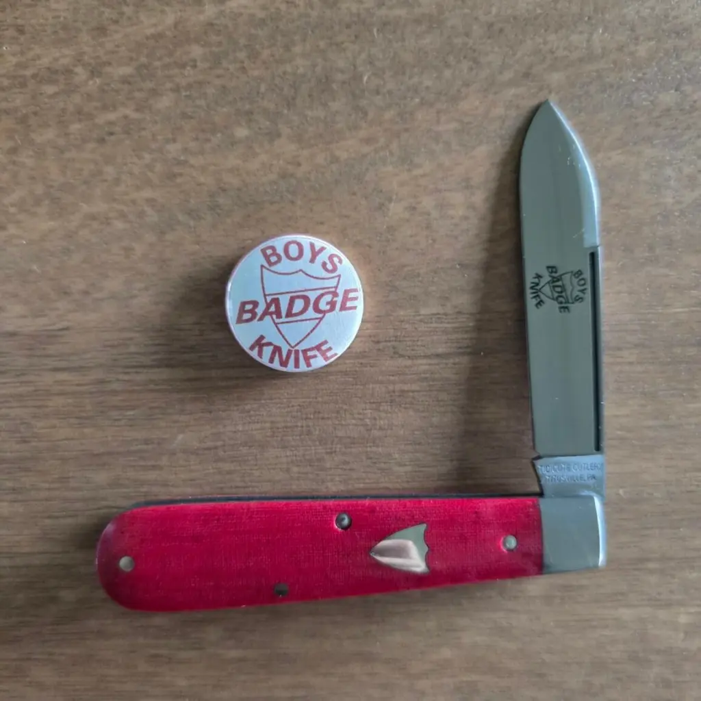 Great Eastern Cutlery #152125 STL Red Linen Micarta knife for sale