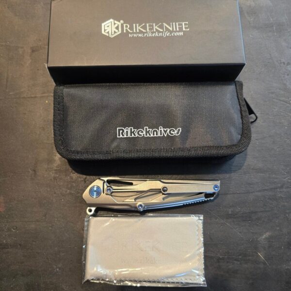 Rike Knives RK-11952-1 in Gray Titanium and N690CO