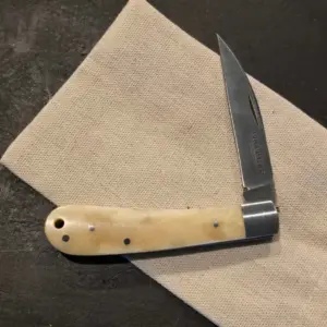 Brother 1506 in Smooth White Bone and VG10 knife for sale