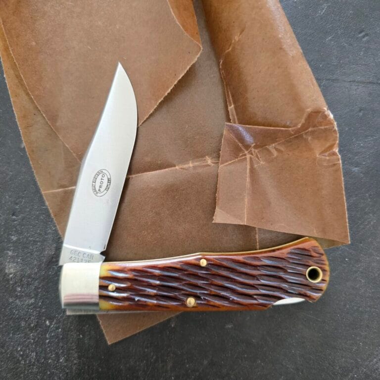 Great Eastern Cutlery #421125 LB Antique Yellow Jigged Bone PROTOTYPE