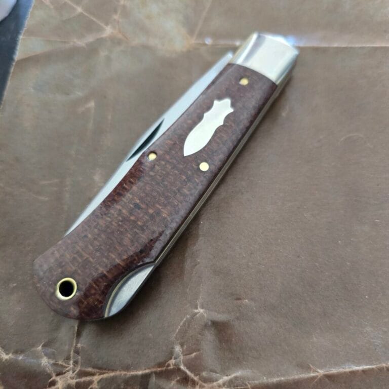 Great Eastern Cutlery #421125 LB Brown Burlap Micarta