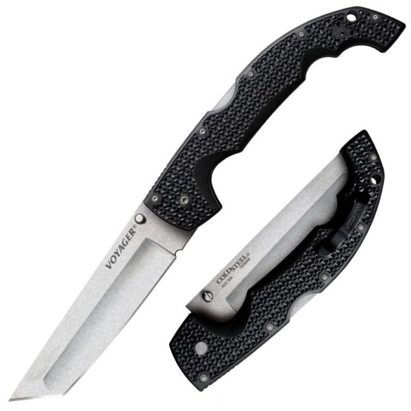 Cold Steel #29AXT Extra Large Voyager Tanto Point Plain Edge