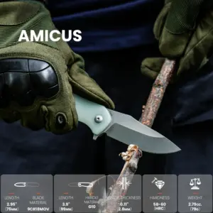 Kizer Amicus Button Lock G10 Handle L3002A2 knives for sale