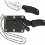 Spyderco Stainless Fixed Blade Self Defense Black ARK Always Ready knives for sale