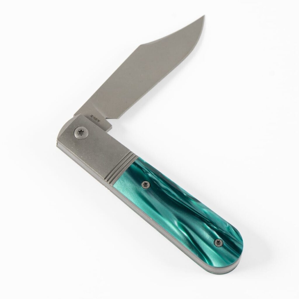 Jack Wolf BIG BRO JACK - KIRINITE OZ GREEN BLAST & TUMBLE knife for sale