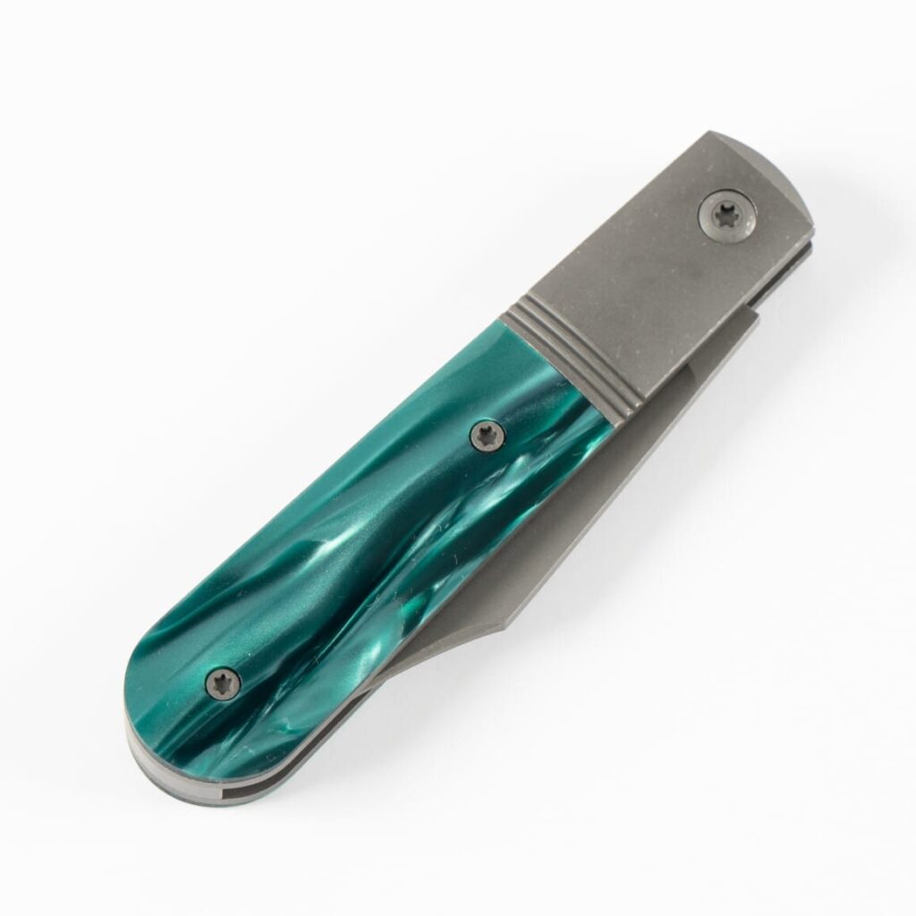 Jack Wolf BIG BRO JACK - KIRINITE OZ GREEN BLAST & TUMBLE knife for sale