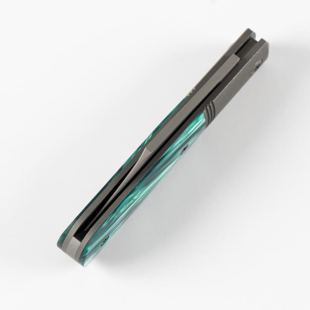 Jack Wolf BIG BRO JACK - KIRINITE OZ GREEN BLAST & TUMBLE knife for sale