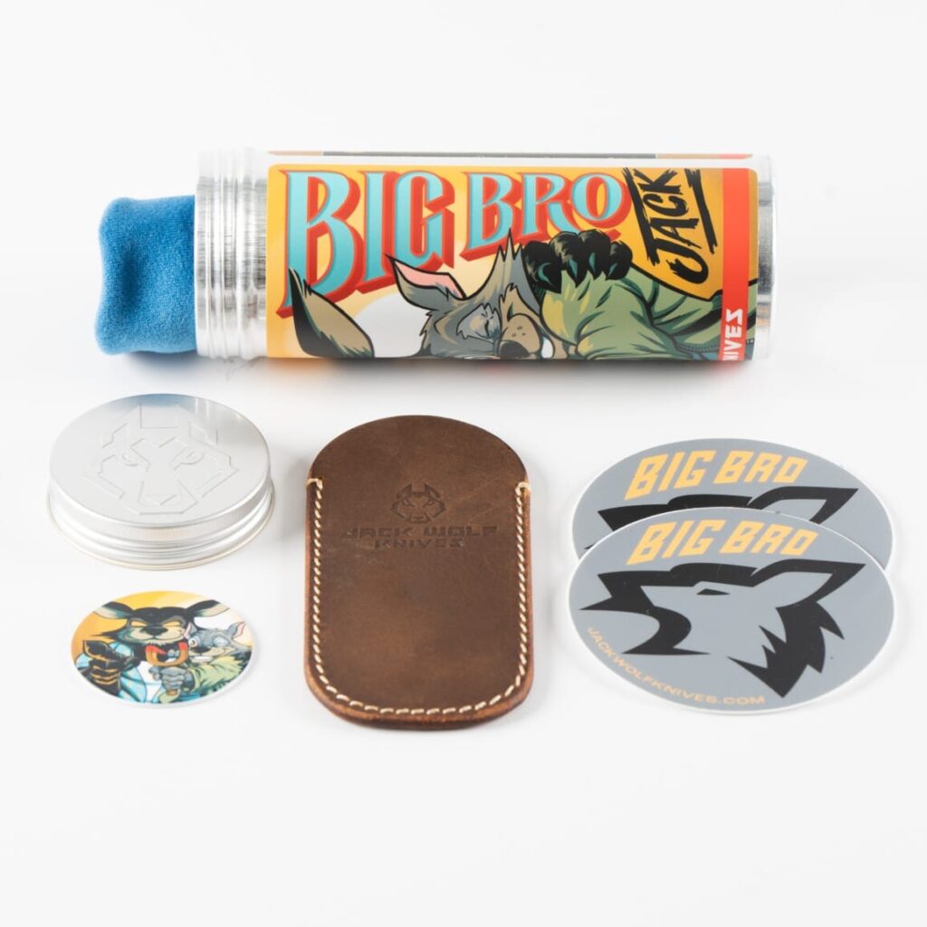 Jack Wolf BIG BRO JACK - KIRINITE OZ GREEN BLAST & TUMBLE knife for sale