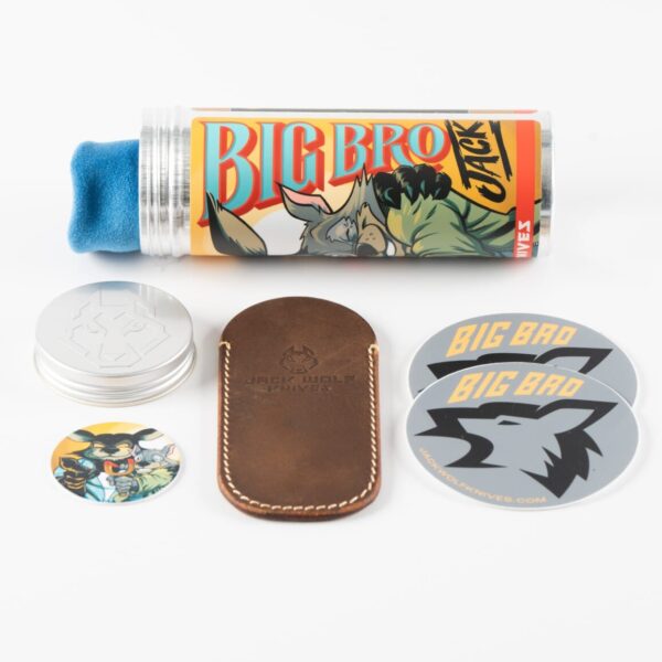 Jack Wolf BIG BRO JACK - KIRINITE OZ GREEN BLAST & TUMBLE knives for sale