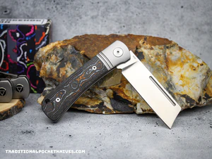 C. Risner Exclusive Hedgehog Single Blade Sheepsfoot Camocarbon-Halloween Night – gallery image 4