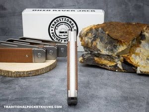 C. Risner Ohio River Jack Single Blade Sheepsfoot Natural Canvas Micarta – gallery image 4