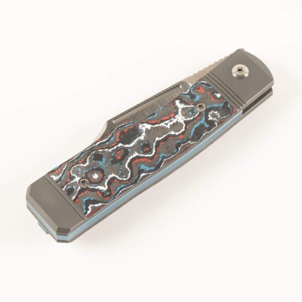 GUNSLINGER JACK - FAT CARBON DARK MATTER GOLD HAND SATIN (Copy) knives for sale