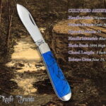 Cultured Artistry Collection Titusville Cutlery Co. Mammoth Mike Blue Crosscut Ivory Little Man 1 of 25 a production of Daniels Family Knife Brands