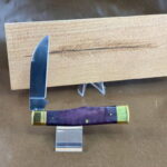 Trestle Pine Knives Gunflint ~ Curly Purple Maple Handle knife for sale