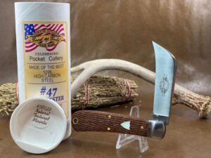 GEC #47P123 Natural Textured Micarta Harvester knife for sale