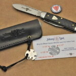 #35 Johnny OTS GEC Leather Pocket Sheath knife for sale