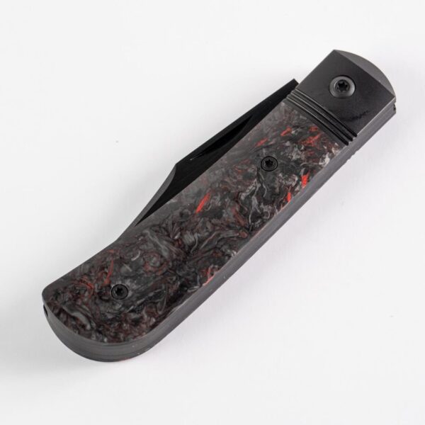 BENNY’S CLIP - FAT CARBON DARK MATTER RED DLC knives for sale