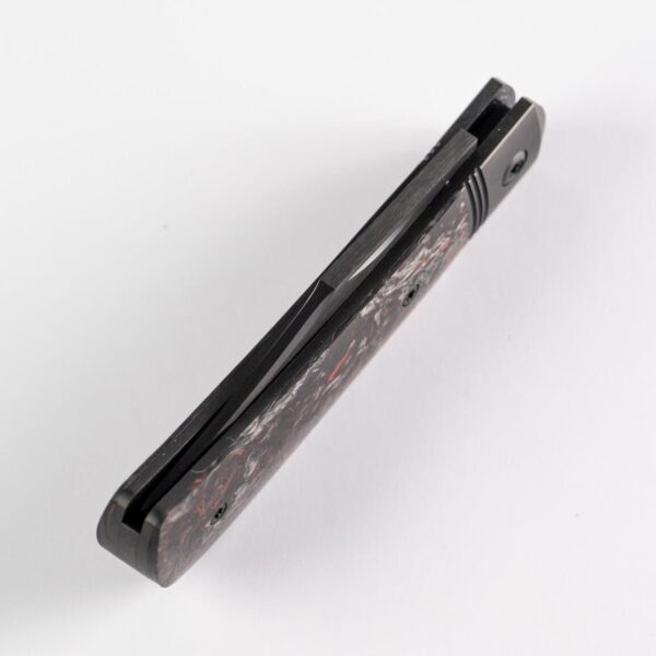 BENNY’S CLIP - FAT CARBON DARK MATTER RED DLC knives for sale