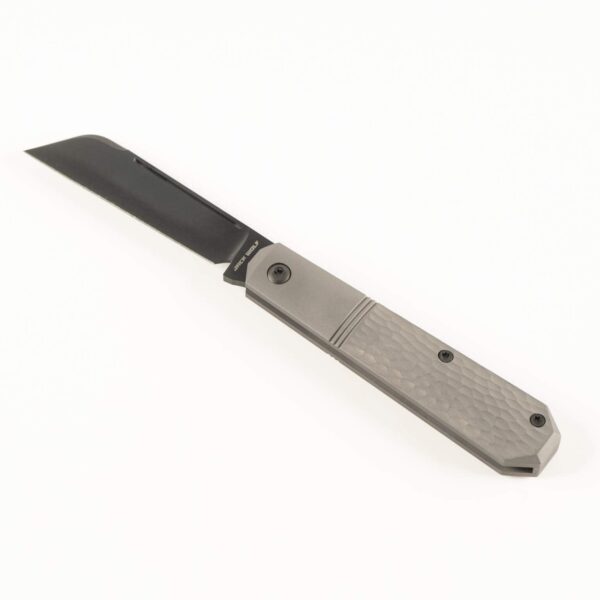 MIDNIGHT JACK - TITANIUM JIGGED REVERSE TUX knives for sale