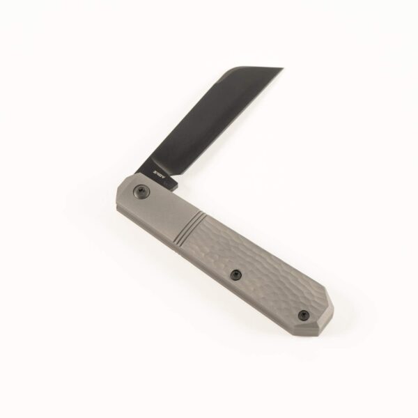 MIDNIGHT JACK - TITANIUM JIGGED REVERSE TUX knives for sale