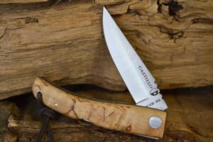 Castillo Navaja Curly Birch C1CUB B2 knives for sale