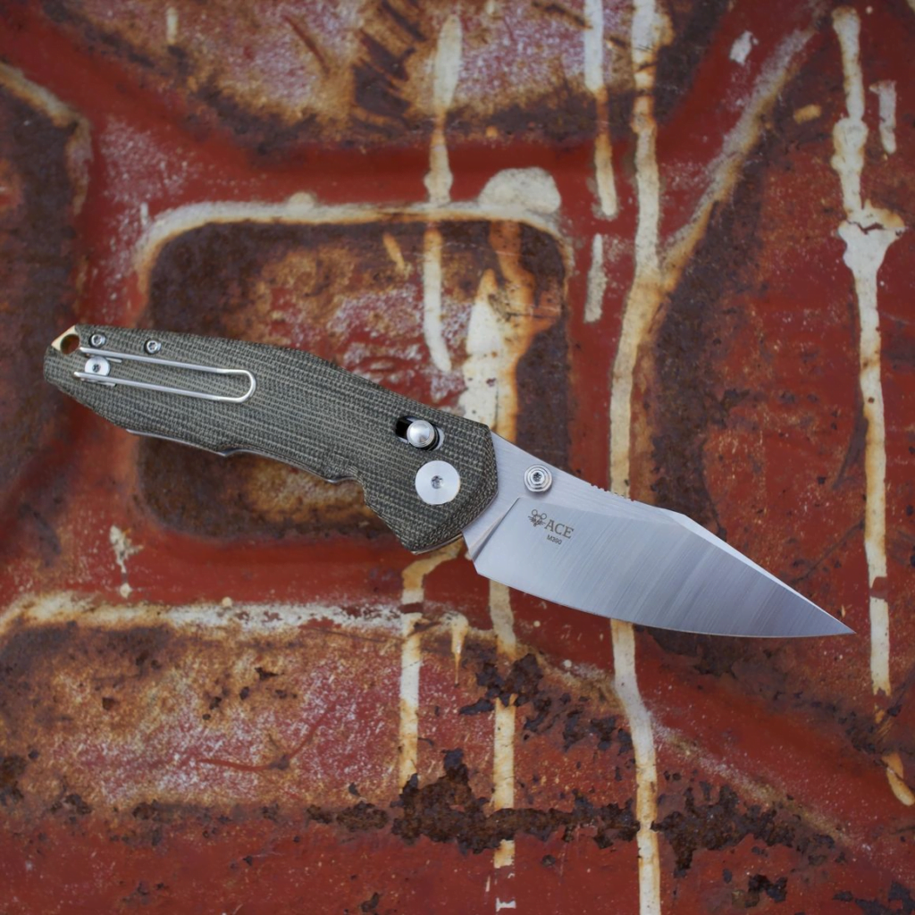 Giant Mouse ACE Nazca-Green Canvas Micarta – gallery image 3