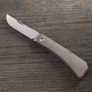 Jack Wolf Pioneer Jack Farmer's Knife in Polished Titanium Torx knife for sale