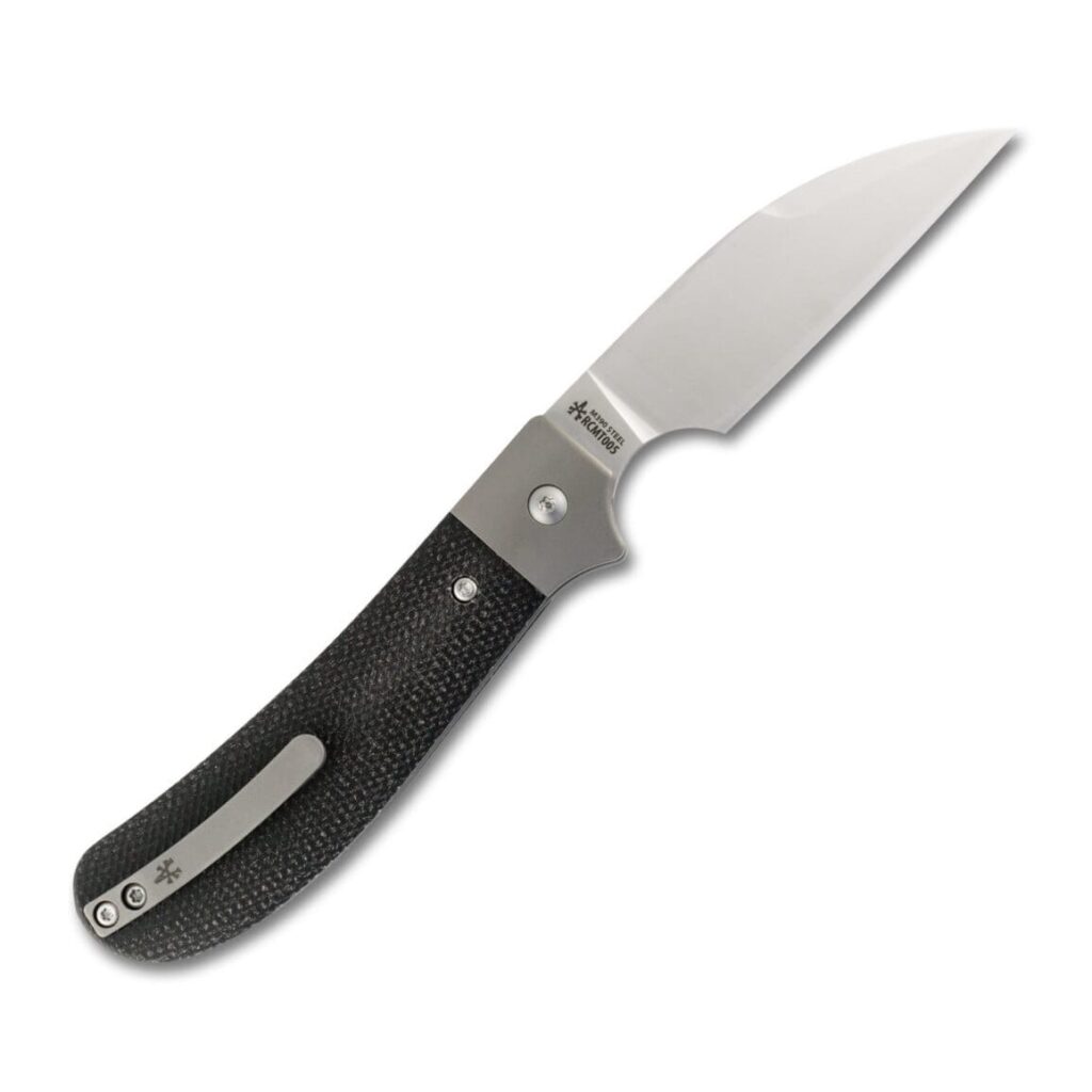 RoseCraft Blades Clinch River Button Lock Black Micarta RCMT005-BK – gallery image 4