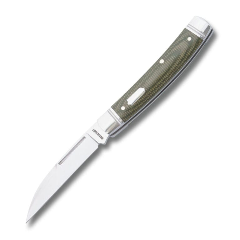 RoseCraft Blades Mud Creek Congress Green Micarta RCT028-LGM