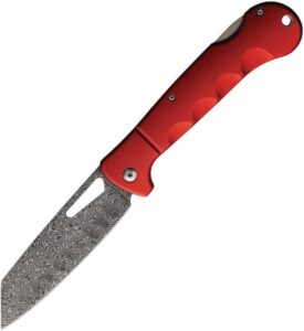 Damascus Sous Chef Santoku Lockback Folder by RR2538 knives for sale