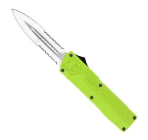 CobraTec Knives Lightweight Zombie Green OTF Serrated Dagger knives for sale