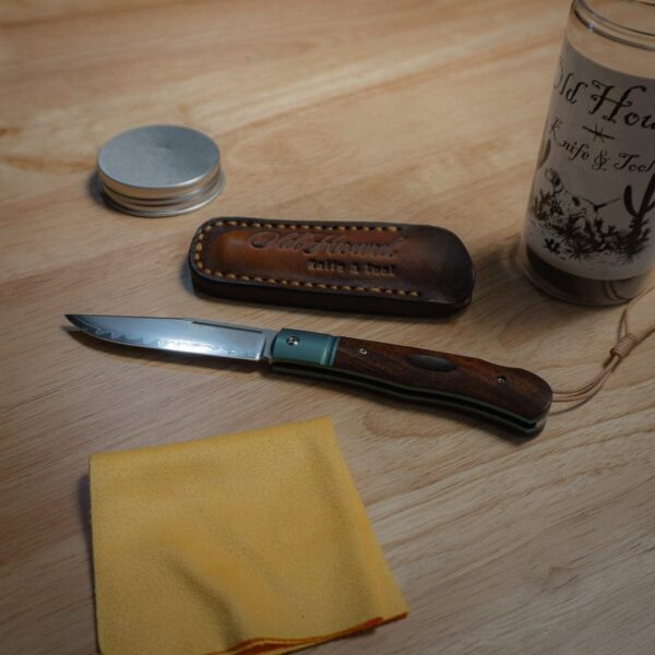 Old Hound Knives Custom Gentlemen’s laminated lock back by Colt D. Copeland LIMITED EDITION knives for sale