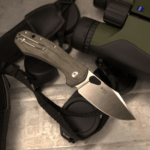 Giant Mouse ACE Atelier in Green Canvas knife for sale