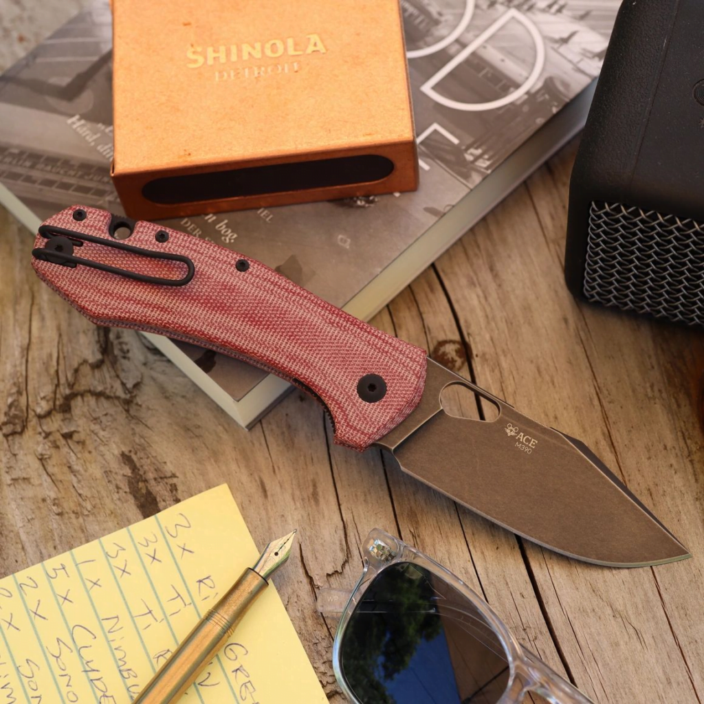 Giant Mouse ACE Grand-Red Canvas Micarta PVD – gallery image 4