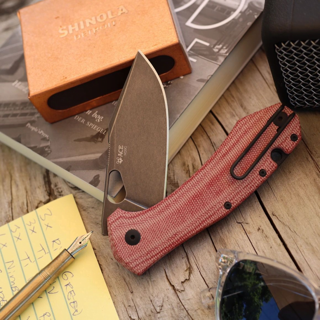 Giant Mouse ACE Grand-Red Canvas Micarta PVD – gallery image 5