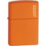 Zippo Orange Matte Lighter knives for sale
