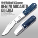 Rose Craft Blades Otter Creek Barlow Denim Micarta RCT020-BDM knife for sale