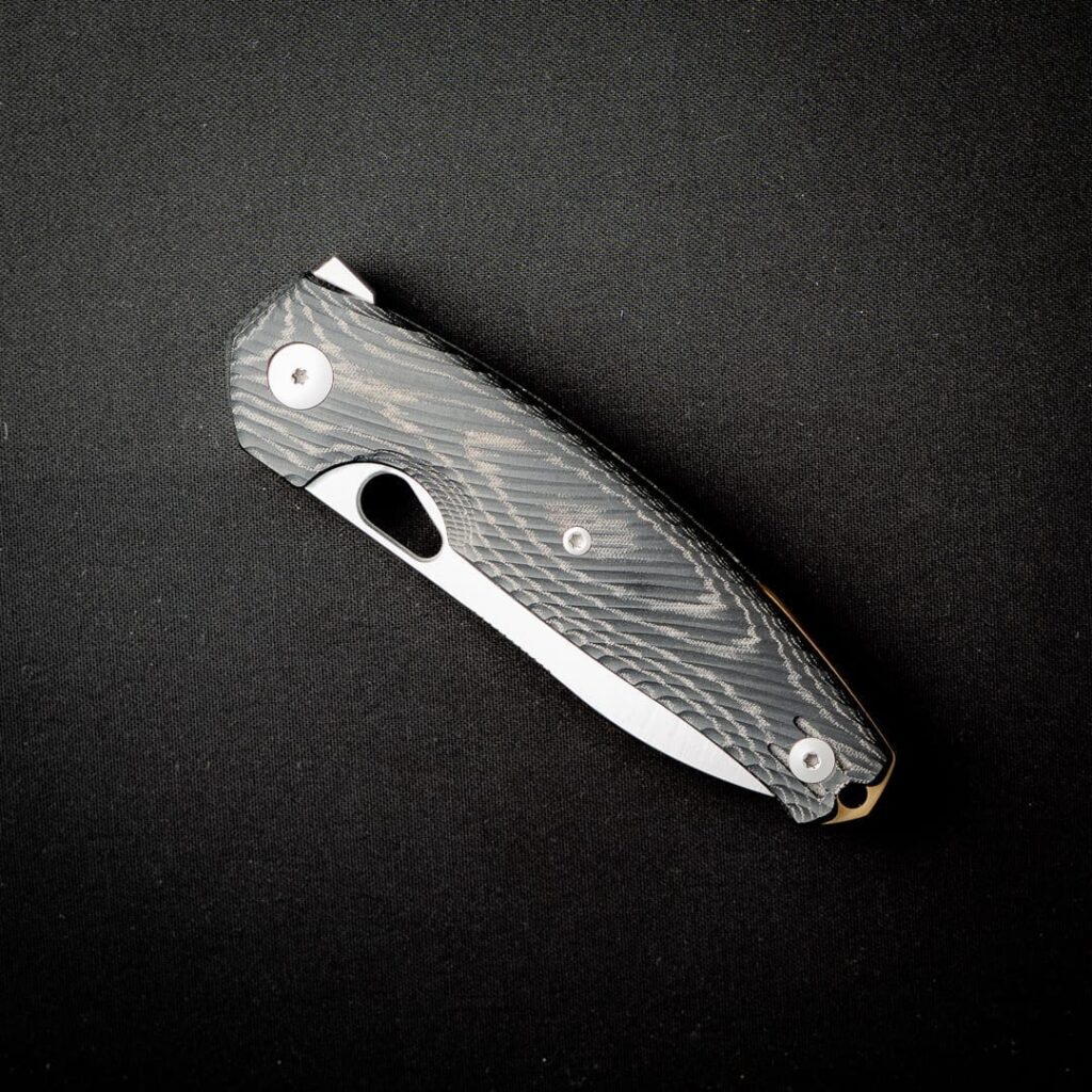 GiantMouse ACE Jagt - Black Canvas Micarta Discounted "Rescue Mouse" – gallery image 4
