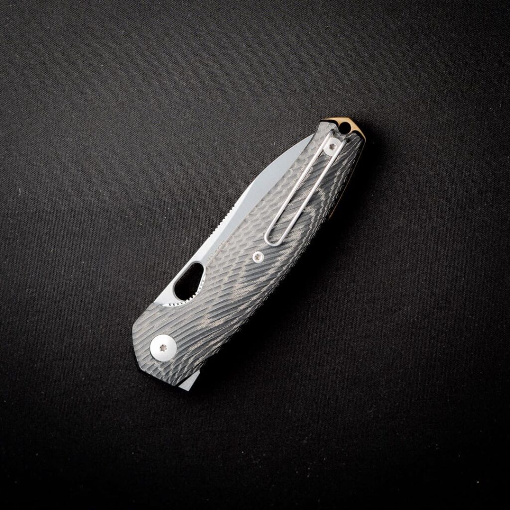 GiantMouse ACE Jagt - Black Canvas Micarta Discounted "Rescue Mouse" – gallery image 3