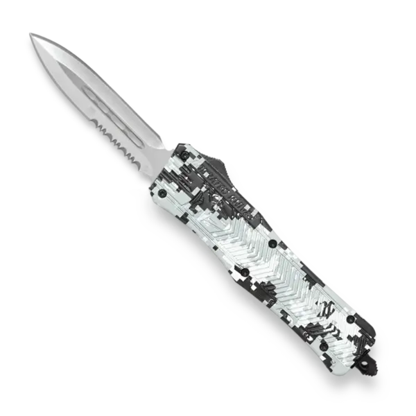 CobraTec Medium CTK-1 Winter Digi Camo Dagger 1-Side Serrated – gallery image 1