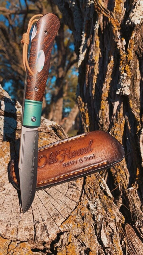 Old Hound Knives Custom Gentlemen’s laminated lock back by Colt D. Copeland LIMITED EDITION knives for sale